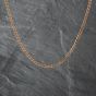 Second Hand 9ct Rose Gold Square 19 Inch Curb Chain 41041650