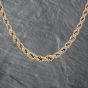Second Hand 9ct Yellow Gold Graduated 16 Inch Rope Chain 41041651