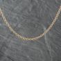 Second Hand 9ct Yellow Gold 17 Inch Rope Chain 41041652