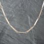 Second Hand 9ct Yellow Gold Plain & Patterned Links 18 Inch Bar Chain 41041661