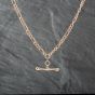 Second Hand 9ct Yellow Gold 19 Inch T-Bar Figaro Chain 41041666