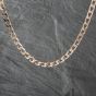 Second Hand 9ct Yellow Gold Oblong Link 18 Inch Curb Chain 41041686