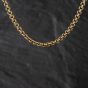 Second Hand 9ct Yellow Gold Round Link 15 Inch Belcher Chain 41041726