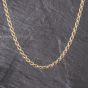 Second Hand 9ct Yellow Gold 18 Inch Rope Chain 41041748