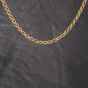 Second Hand 9ct Yellow Gold 15 Inch Rope Chain 41041769