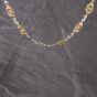 Second Hand 9ct Two Colour Gold Kiss & Swirl 15 Inch Fancy Chain 41041773