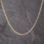 Second Hand Vintage 9ct Yellow Gold Serpentine 21 Inch Snake Chain 41041786