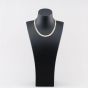 Second Hand 9ct Two Colour Gold Brick Link 16 Inch Fancy Necklace 41041797