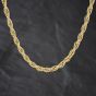 Second Hand 9ct Yellow Gold Oval 21 Inch Rope Chain 41041851