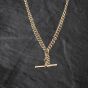 Second Hand Vintage Yellow Gold 14 Inch T-Bar Curb Chain 41041894