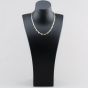 Second Hand 9ct Two Colour Gold Diamond Set 16 Inch Flat Link Chain 41041937
