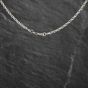 Second Hand 9ct White Gold Filed Link 24 Inch Rope Chain 41041961