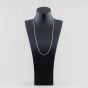 Second Hand 9ct White Gold Filed Link 24 Inch Rope Chain 41041961