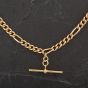 Second Hand 9ct Yellow Gold 16 Inch Albert T-Bar Chain 4104226