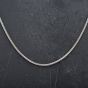 Second Hand 18ct White Gold 18 Inch Smooth Finished Snake Link Chain 4104297
