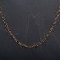 Second Hand 9ct Yellow Gold 24 Inch Square Curb Link Chain 4104301