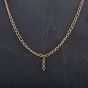 Second Hand 9ct Yellow Gold 22 Inch Curb Albert Chain 4104314