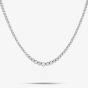 Second Hand 18ct White Gold 2.50ct Brilliant Cut Diamond Graduated 16 Inch Tennis Necklace 4104762