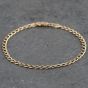 Second Hand 9ct Yellow Gold 7 Inch Curb Chain Bracelet 41061277