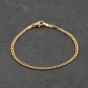 Second Hand 9ct Yellow Gold 7 Inch Curb Chain Bracelet 41061282