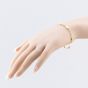 Second Hand 9ct Yellow Gold Polished & Brushed Finish Ball & Bar 7.5 Inch Chain Bracelet 41061300