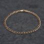 Second Hand 9ct Yellow Gold 7.5 Inch Curb Chain Bracelet 41061308