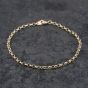 Second Hand 9ct Yellow Gold 7.5 Inch Belcher Chain Bracelet 41061310