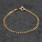Second Hand 9ct Yellow Gold 7 Inch Curb Chain Bracelet 41061311