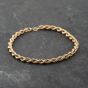 Second Hand 9ct Yellow Gold 7.5 Inch Rope Chain Bracelet 41061315