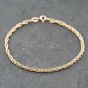 Second Hand 9ct Yellow Gold 7 Inch Prince Of Wales Chain Bracelet 41061319