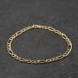 Second Hand 9ct Yellow Gold 8 Inch Curb Chain Bracelet 41061327