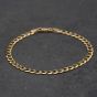 Second Hand 9ct Yellow Gold 7.5 Inch Curb Chain Bracelet 41061365