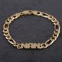 Second Hand 9ct Yellow Gold 9 Inch Figaro NAN Bracelet 4107001