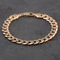 Second Hand 9ct Yellow Gold 8 Inch Curb Chain Bracelet 41081030