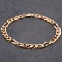 Second Hand 9ct Yellow Gold 9 Inch Figaro Chain Bracelet 41081097
