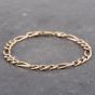 Second Hand 9ct Yellow Gold 3+1 9.5 Inch Chain Bracelet 41081163