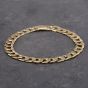 Second Hand 9ct Yellow Gold 8.5 Inch Curb Chain Bracelet 41081169