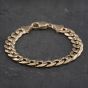 Second Hand 9ct Yellow Gold 7 Inch Curb Chain Bracelet 41081201