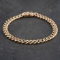 Second Hand 9ct Yellow Gold Close 8.5 Inch Curb Chain Bracelet 41081205