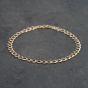 Second Hand 9ct Yellow Gold 10.5 Inches Curb Chain Bracelet 41081218