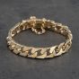 Second Hand 9ct Yellow Gold 8 Inch Curb Chain Bracelet 41081224