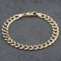 Second Hand 9ct Yellow Gold Filed 8.5 Inch Curb Chain Bracelet 41081239