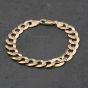 Second Hand 9ct Yellow Gold 8.5 Inch Curb Chain Bracelet 41081245