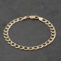 Second Hand 9ct Yellow Gold 7.5 Inch Curb Chain Bracelet 41081250