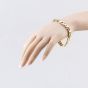 Second Hand 9ct Yellow Gold 3+1 9 Inch Figaro Chain Bracelet 41081255