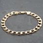 Second Hand 9ct Yellow Gold 8 Inch Curb Chain Bracelet 41081256