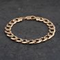 Second Hand 9ct Yellow Gold Heavy 8.5 Inch Curb Chain Bracelet 41081274