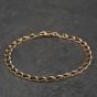 Second Hand Vintage Yellow Gold 8.5 Inch Curb Chain Bracelet 41081277