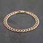 Second Hand 9ct Yellow Gold 8.5 Inch Curb Chain Bracelet 41081287