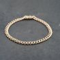 Second Hand 9ct Yellow Gold 8 Inch Curb Chain Bracelet 41081290